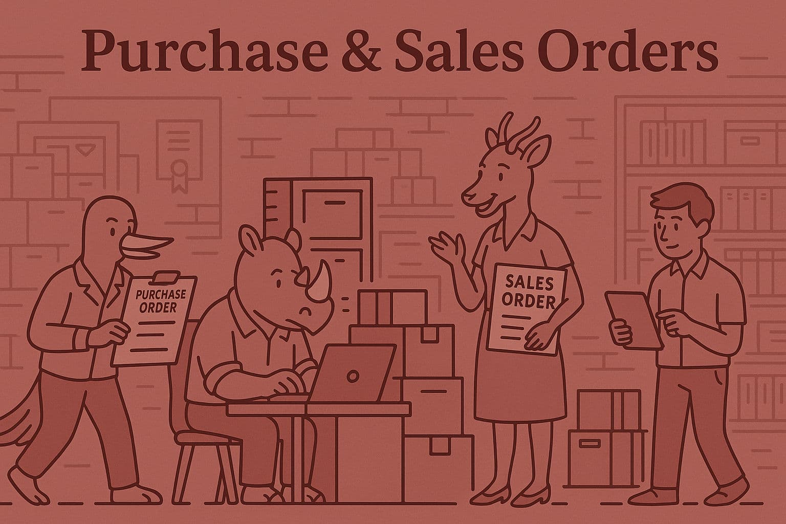 Poster For Purchase & Sales Orders