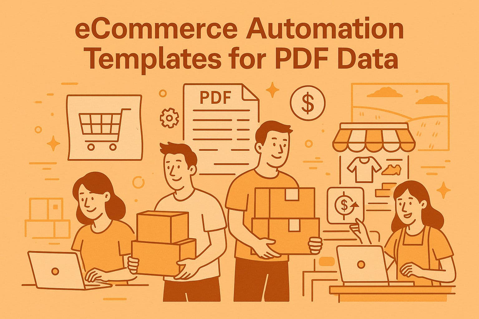 Poster For Ecommerce Automation Templates for PDF Data