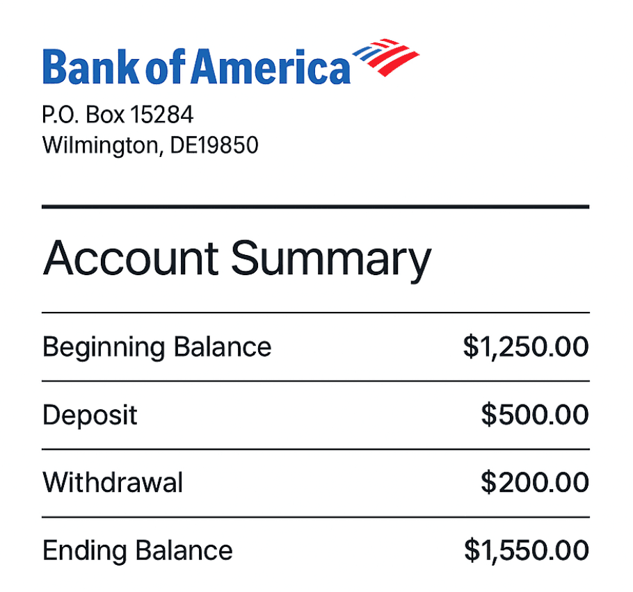 Bank & Credit Card preview