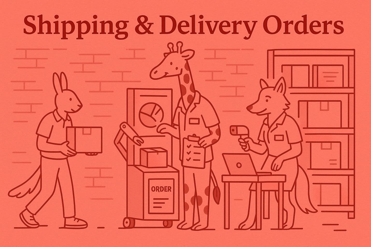 Poster For Shipping & Delivery Orders